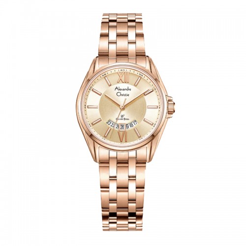 Alexandre Christie AC 8673 Full Rosegold Lady LDBRGLN